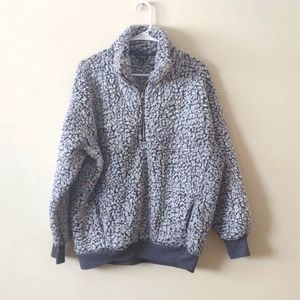 Express faux Sherpa fur jacket. Grey Size M. 100% polyester